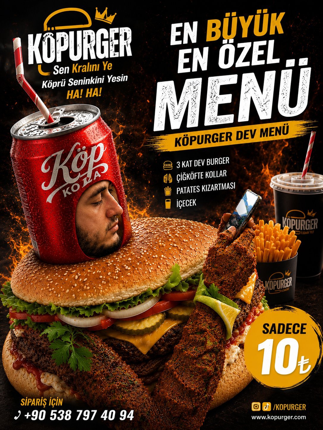 Köpurger Dev Menü